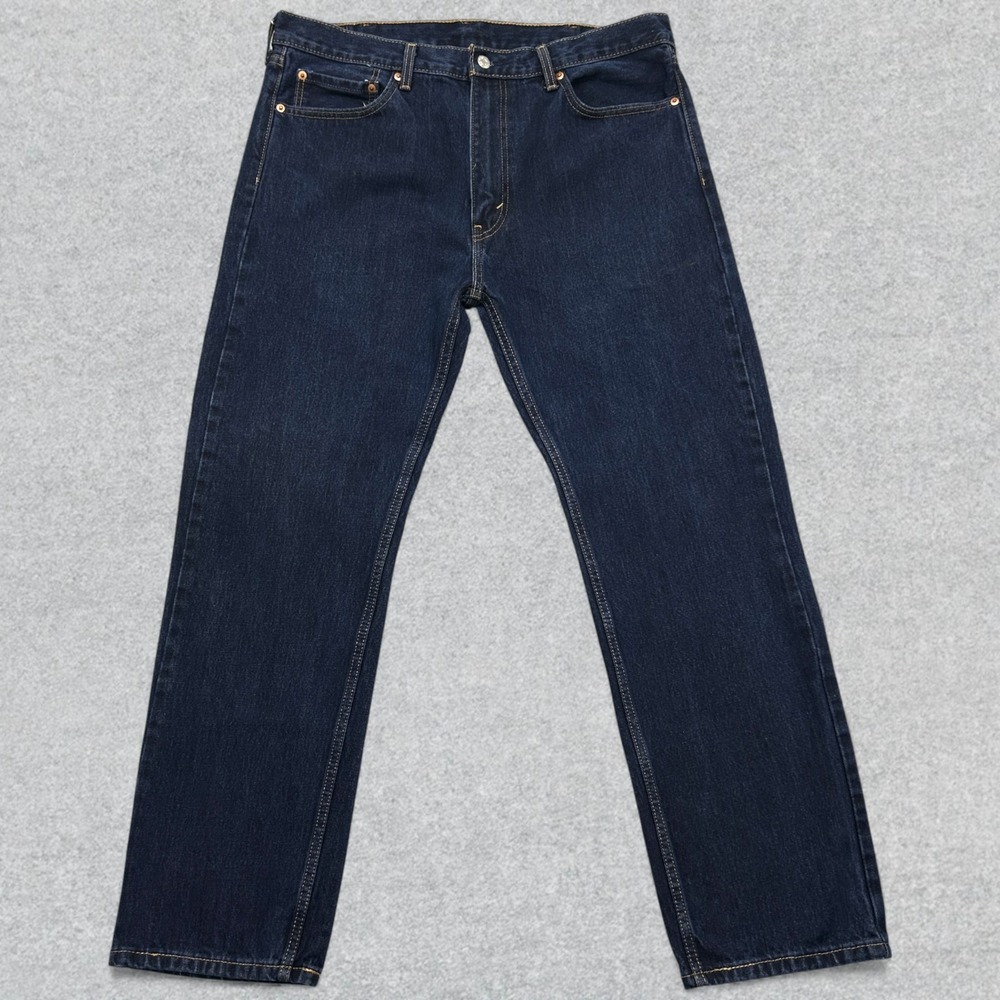 Levi's 505 Jeans Men's 38x31 Blue Denim Straight Leg Regular Fit Cotton Casual